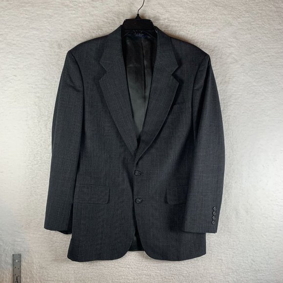 JoS. A Bank Executive Collection Blazer Jacket Mens 38 Gray Wool Single Breasted - Picture 1 of 12